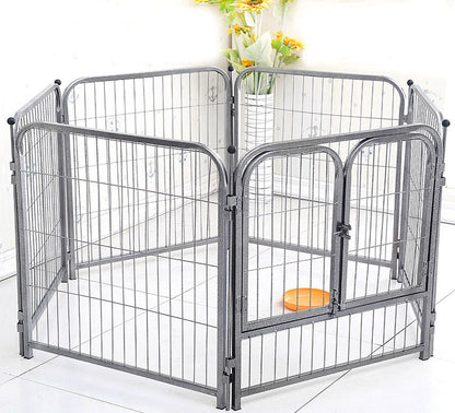 Premium 50x60 Heavy Duty Metal Dog Playpen Exercise Fence Cage for Pets