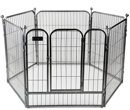 Premium 60x70 Heavy Duty Metal Dog Playpen Pet Exercise Fence Enclosure Cage 60x70