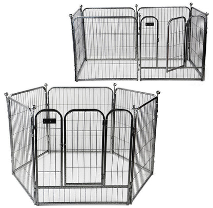 Premium 60x70 Heavy Duty Metal Dog Playpen Pet Exercise Fence Enclosure Cage 60x70