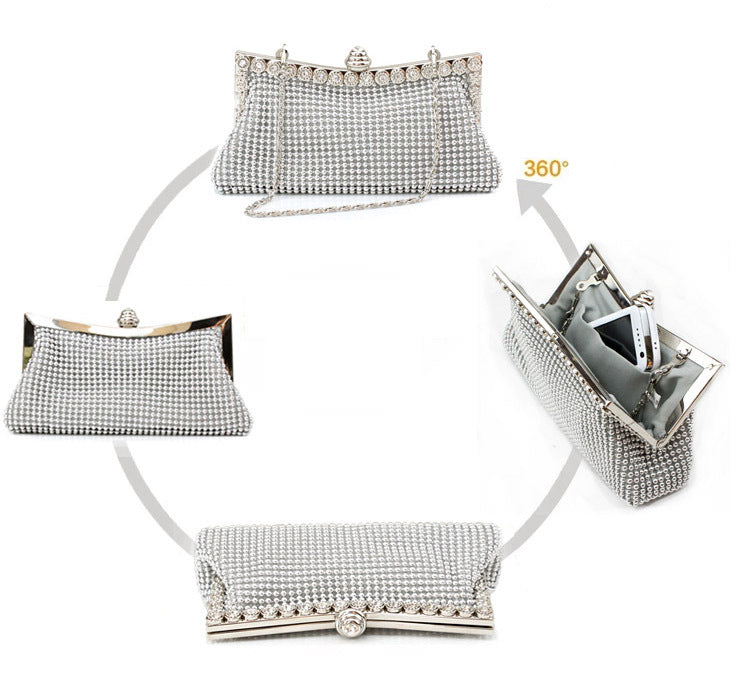 Elegant Rhinestone Evening Clutch Bag for Ladies Events