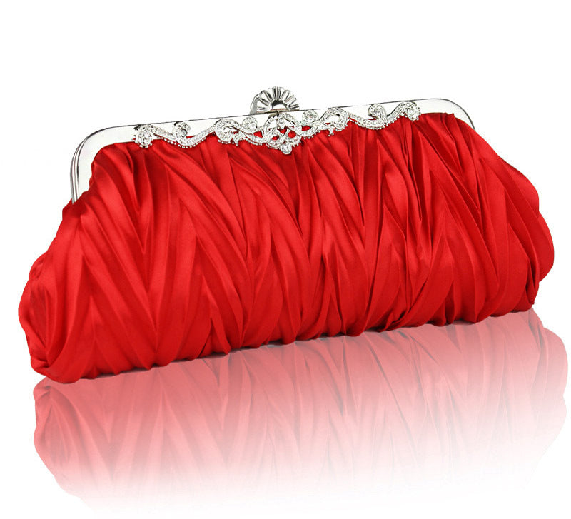 Elegant Evening Clutch Bag for Ladies Red