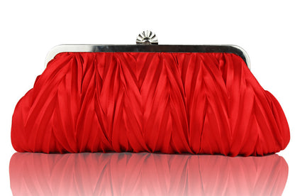 Elegant Evening Clutch Bag for Ladies Red