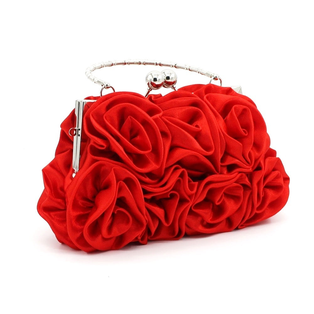 Elegant Evening Clutch Bag for Women Red