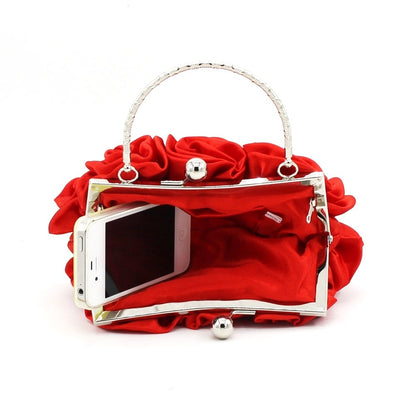 Elegant Evening Clutch Bag for Women Red