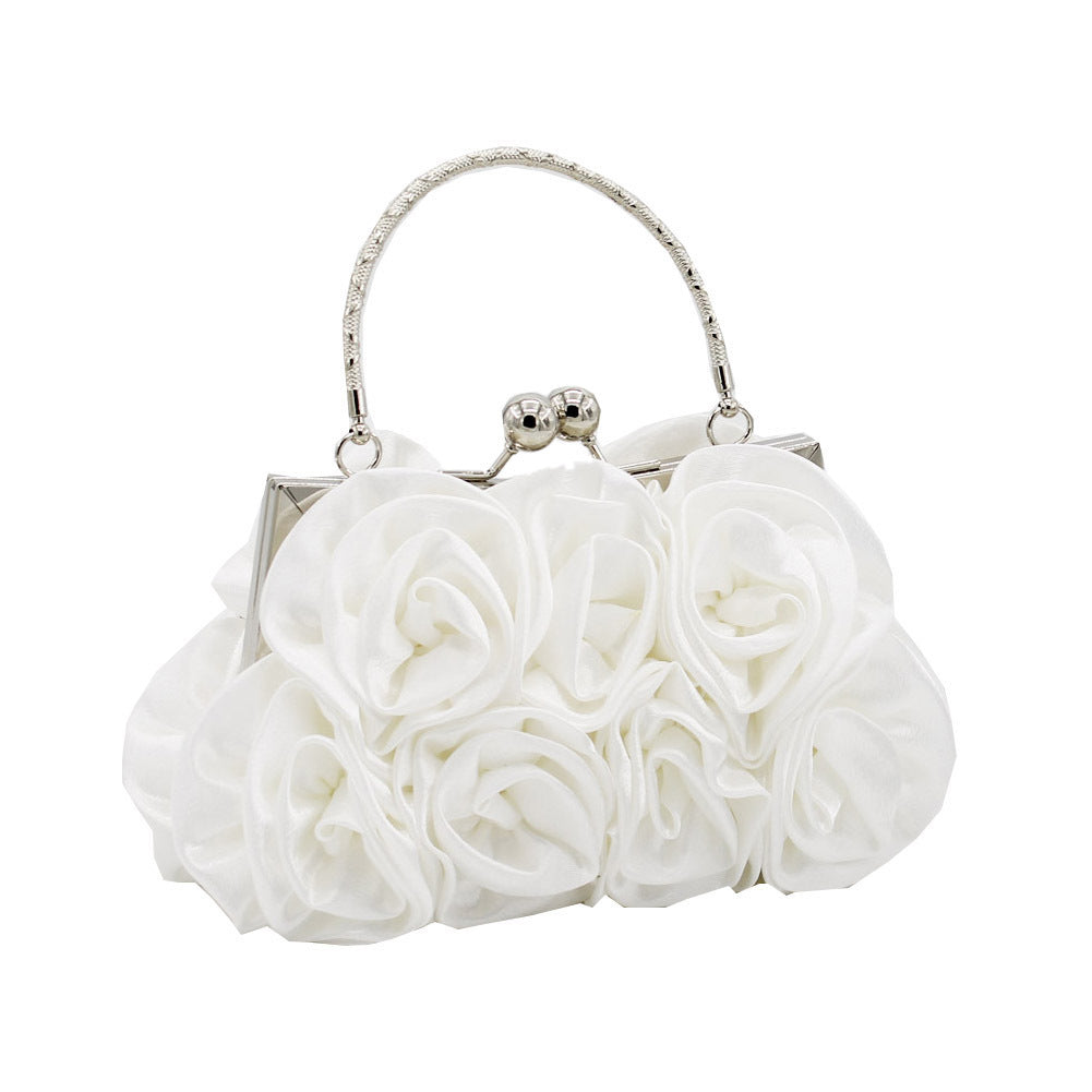 Elegant Evening Clutch Bag for Ladies White