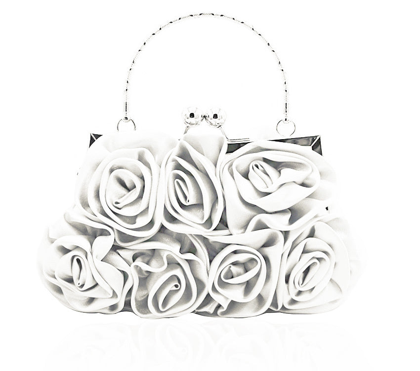 Elegant Evening Clutch Bag for Ladies White