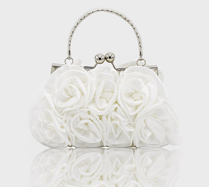 Elegant Evening Clutch Bag for Ladies White