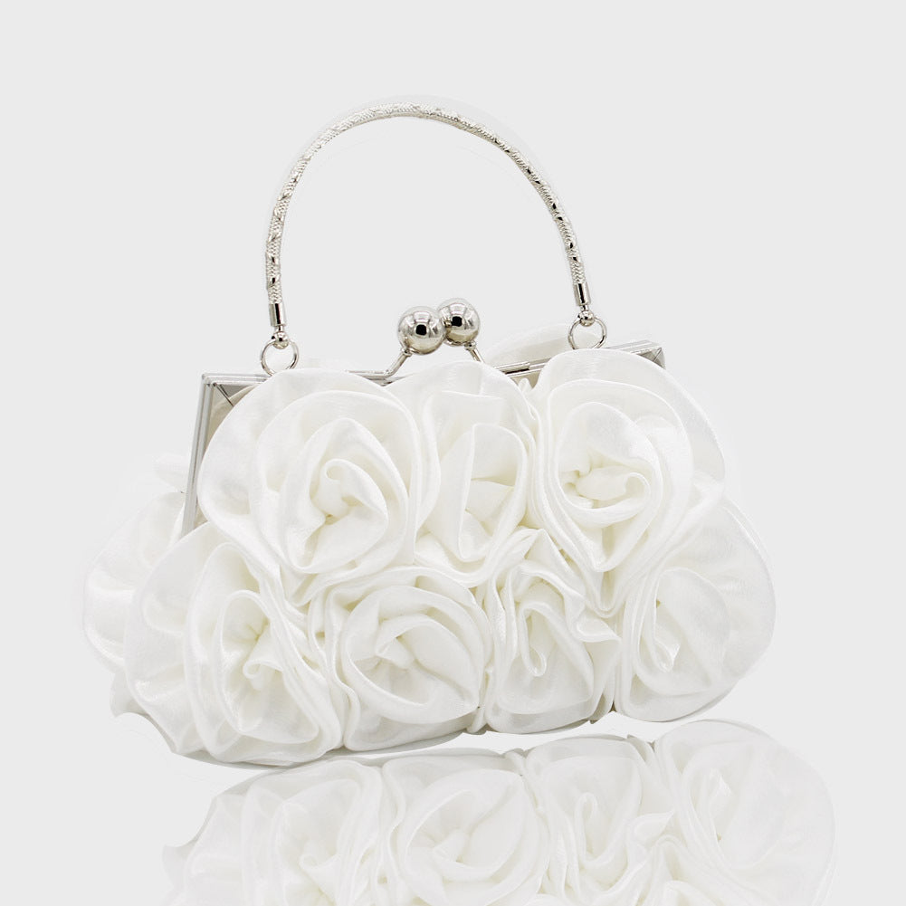 Elegant Evening Clutch Bag for Ladies White