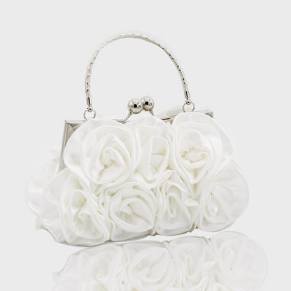 Elegant Evening Clutch Bag for Ladies White