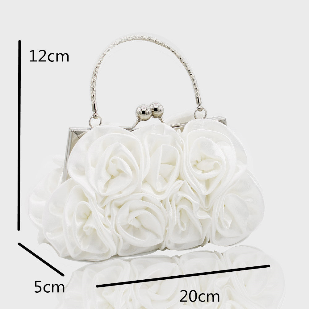 Elegant Evening Clutch Bag for Ladies White