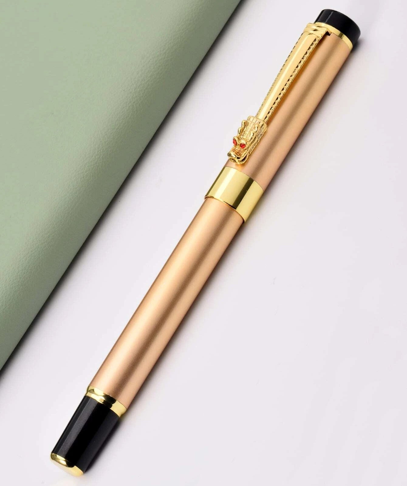 Luxury Dragon Metal Ink Fountain Pen Gold