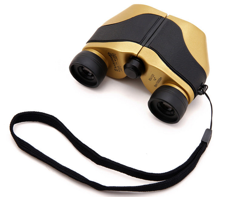 Compact Binoculars with LED Light for Night Vision and Outdoor Adventures