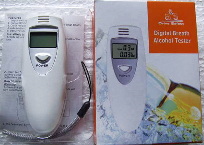 Portable Digital Alcohol Tester Breathalyzer for Accurate BAC Detection