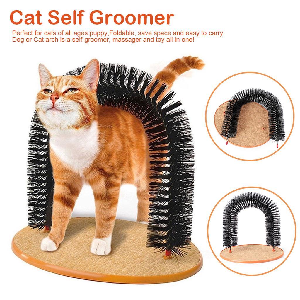 Cat Self Groomer Scratcher Massager All In One for Happy Cats