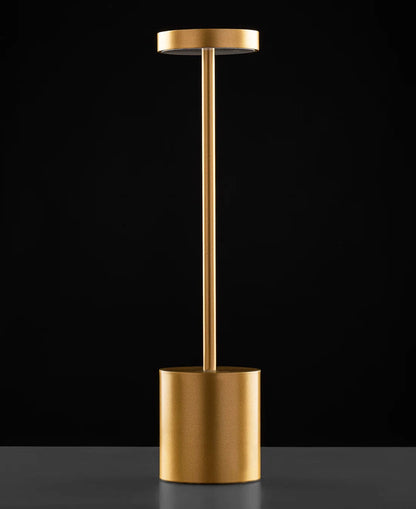 Tall Cordless LED Touch Sensor Table Lamp Modern Gold Design