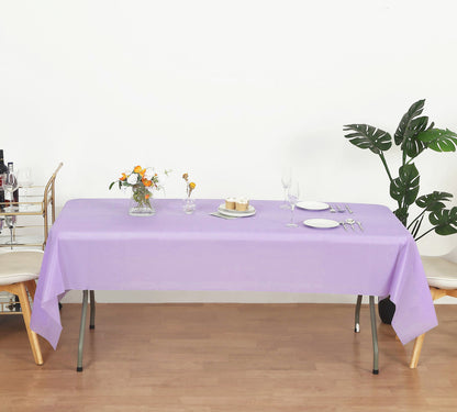 Large Rectangle Party Tablecloth Perfect for Events and Celebrations Purple