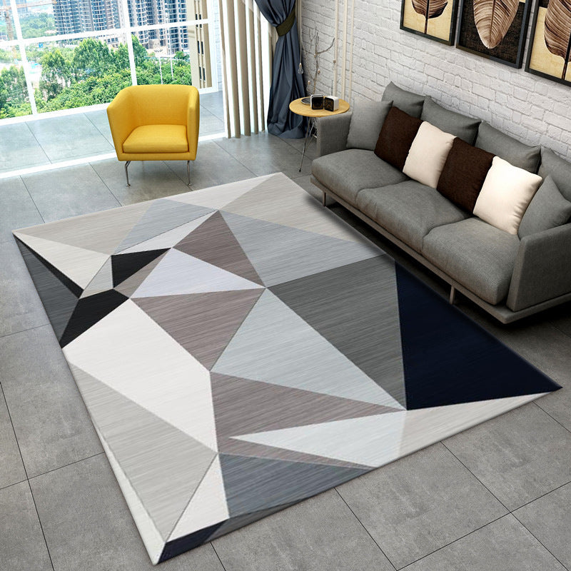 Large 230 x 160 Rug Stylish Design Easy-Care Carpet Mat