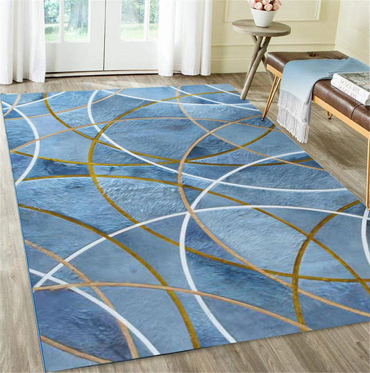 Large 230 x 160 Rug Stylish Design Easy-Care Carpet Mat