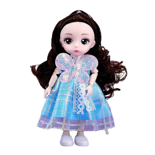 Luxury Princess Doll with Flexible Joints and Elegant Dress