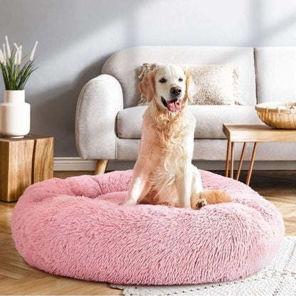 70cm Cozy Plush Soft Fluffy Pet Bed for Dogs and Cats Pink