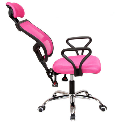 Deluxe Ergonomic High Back Office Chair Pink