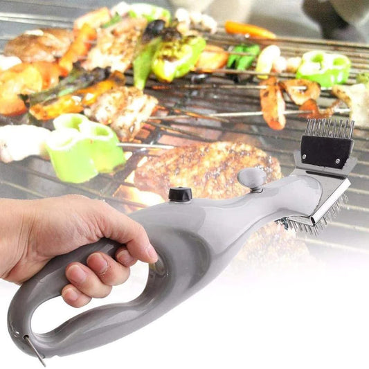 Stainless Steel BBQ Grill Brush Cleaner for Easy Cooking Cleaning Tool