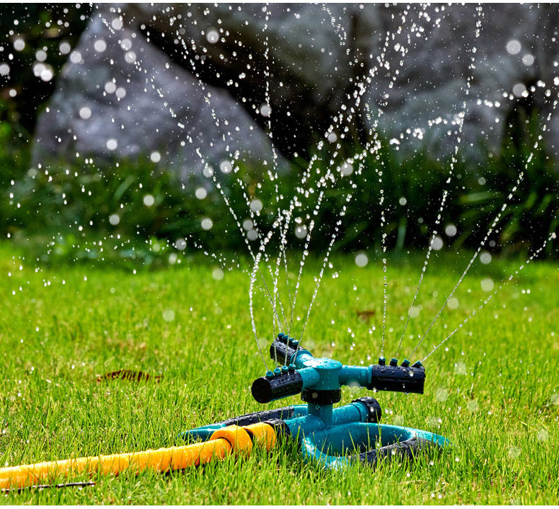 360-Degree Auto Rotating Garden Sprinkler 30-Feet Watering Tool for Lawns and Gardens