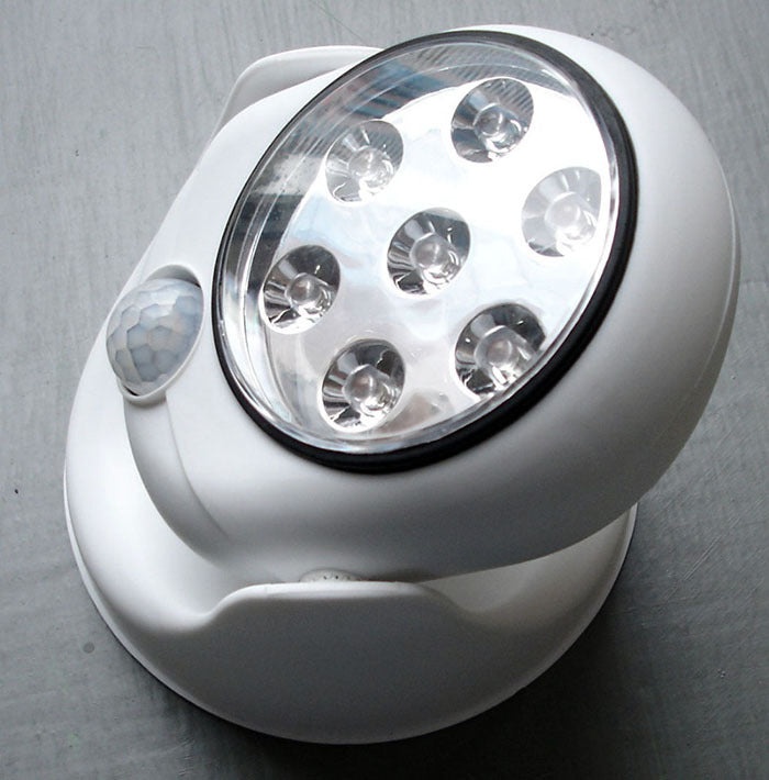 Motion Activated 360 Rotating 7 LED Wireless Sensor Light for Home Security