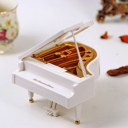 Elegant Classic Piano Music Box Decorative Gift for Home and Office Decor