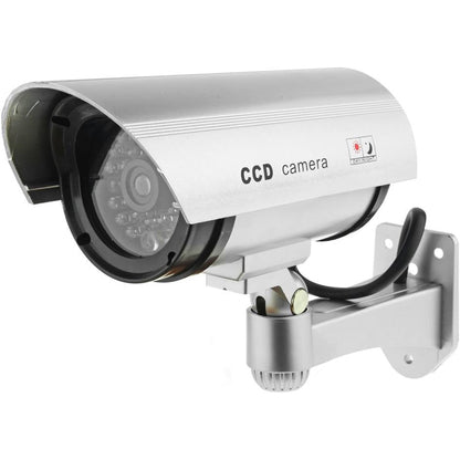 Solar Powered IR Dummy Security Camera with Realistic LED Light