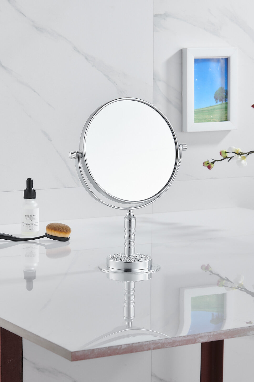 Double Sided Magnifying Makeup Vanity Mirror for Perfect Application