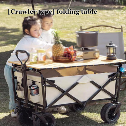 Heavy Duty Outdoor Folding Beach Cart Utility Garden Camping Wagon