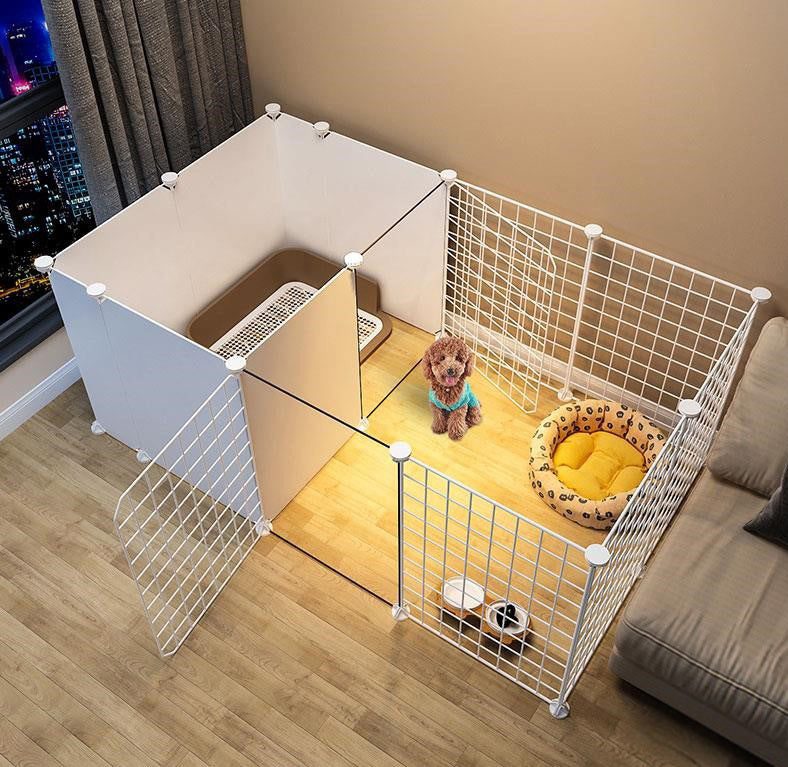 127cm Pet Playpen Dog Kennel Cage Exercise Enclosure