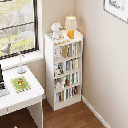 4-Tier Storage Shelf Bookcase Organizer White