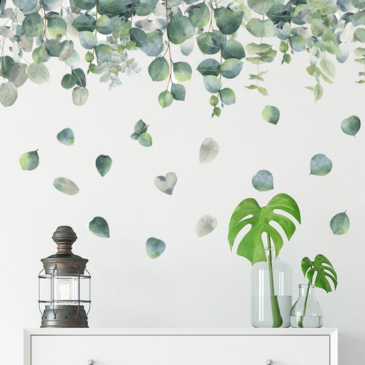 Eucalyptus Tree Wall Decal Fresh Leaves Mural Art Room Decoration