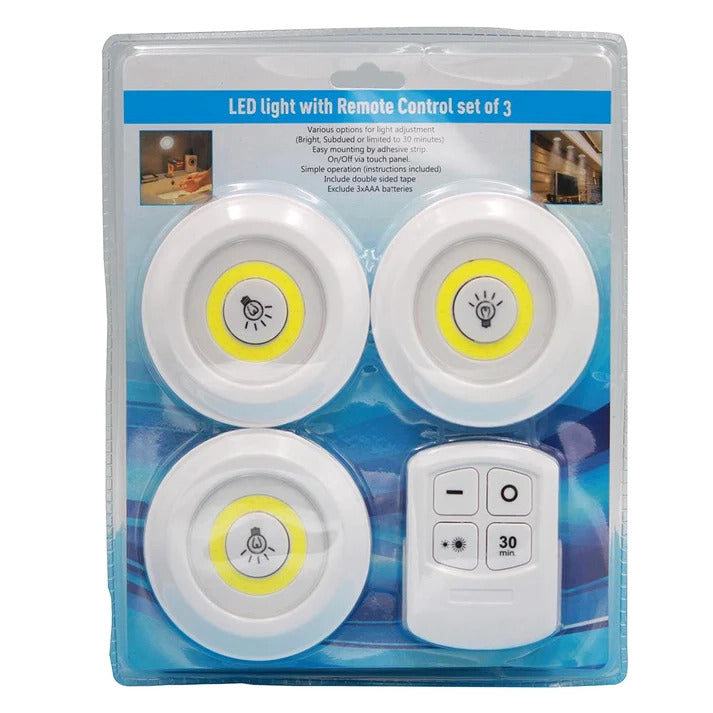 3 Pack Touch Control Night Light Lamp with One Click Remote for Bedroom Decor