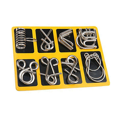 IQ Brain Teaser Metal Wire Puzzle Game Educational Toy for Kids and Adults