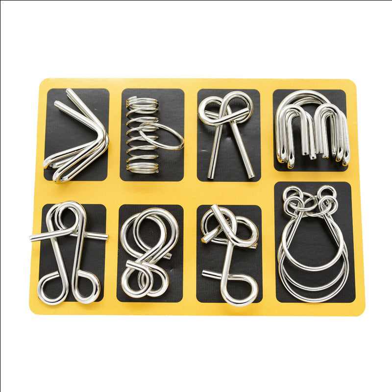 IQ Brain Teaser Metal Wire Puzzle Game Educational Toy for Kids and Adults