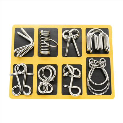 IQ Brain Teaser Metal Wire Puzzle Game Educational Toy for Kids and Adults