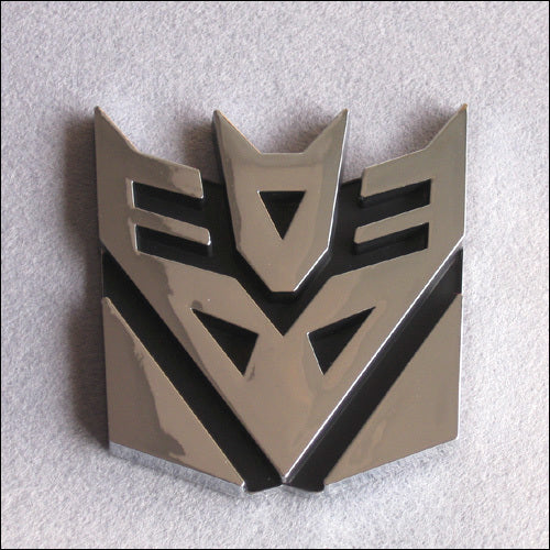 Transformers Decepticon Badge Chrome Emblem Car Sticker Auto Accessories