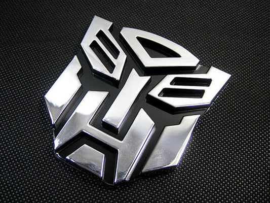 Transformers Autobot Badge Chrome Emblem Car Sticker for Auto Enthusiasts