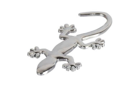 Gecko 3D Chrome Car Emblem Sticker Auto Decal