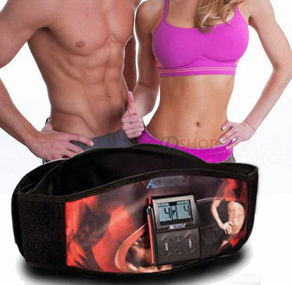 Electronic Abdominal Fitness Belt Fat Burning Workout Program for Toned Abs