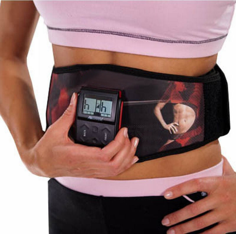 Electronic Abdominal Fitness Belt Fat Burning Workout Program for Toned Abs