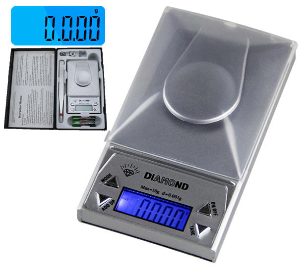 Precision 0.001g Digital Pocket Scale for Diamonds 10 Gram Capacity