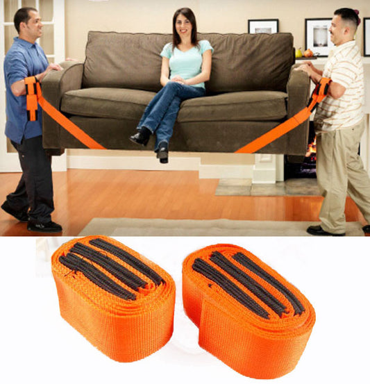 2 Pack - Heavy Duty Furniture Moving and Lifting Straps for Easy Transport