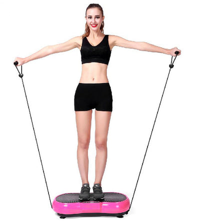 Ultra Slim Full Body Vibration Fitness Machine Platform - Pink