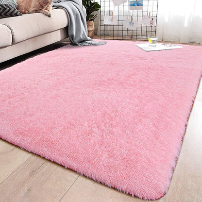 Large 230 x 160 Soft Shag Rug Carpet Mat Pink