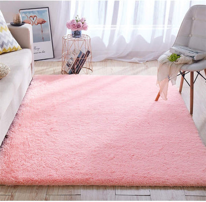 Large 230 x 160 Soft Shag Rug Carpet Mat Pink