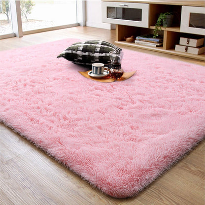 Large 230 x 160 Soft Shag Rug Carpet Mat Pink